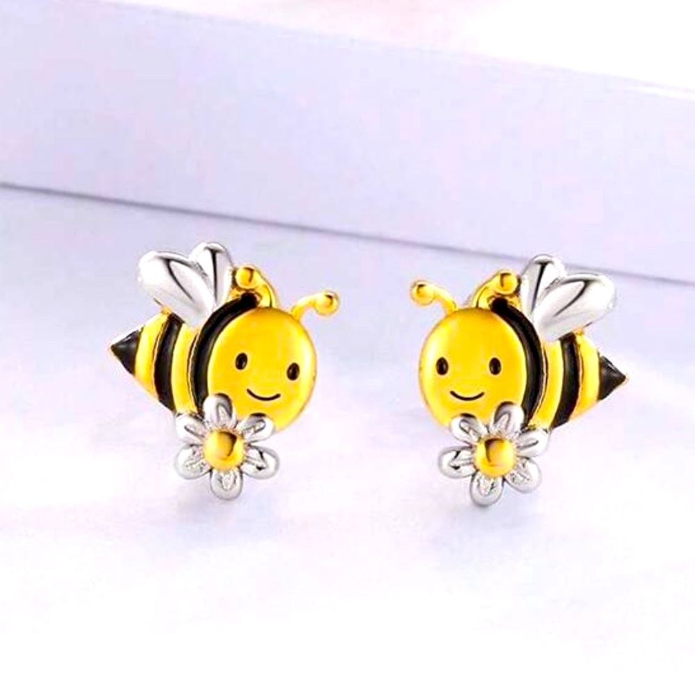 Dainty Bee Earrings